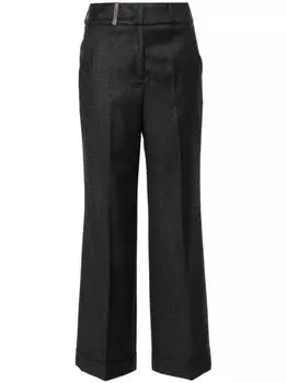 Peserico фланелевые брюки с люрексом, серый