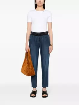 Peserico футболка с бисером, белый