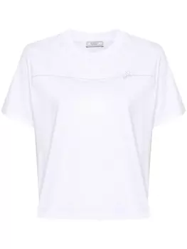 Peserico футболка с бисером, белый