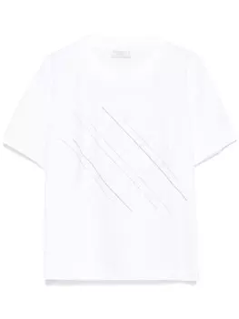 Peserico футболка с цепочкой Punto Luce, белый