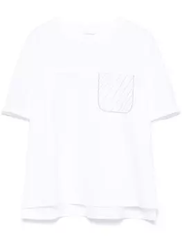 Peserico футболка с цепочкой Punto Luce, белый