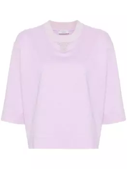 Peserico футболка с круглым вырезом, фиолетовый