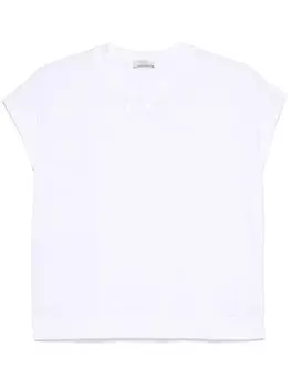 Peserico футболка с пайетками, белый