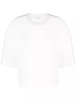 Peserico футболка с укороченными рукавами и аппликацией, белый