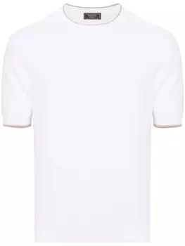 Peserico футболка в рубчик, белый