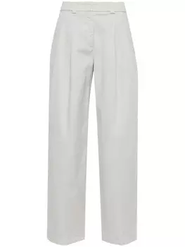 Peserico габардиновые брюки, серый