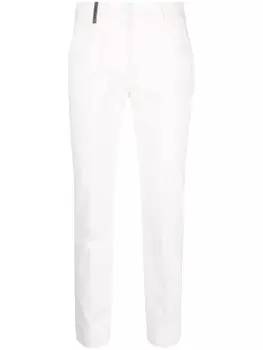 Peserico high-waist tailored trousers, белый