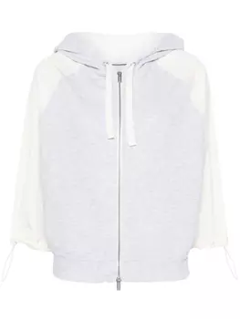 Peserico худи со вставками, серый