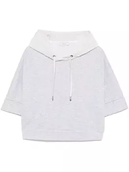 Peserico худи со вставками, серый