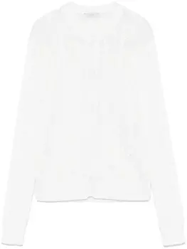 Peserico кардиган с пайетками, белый