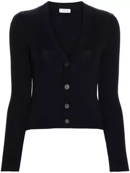 Peserico кардиган в рубчик, синий