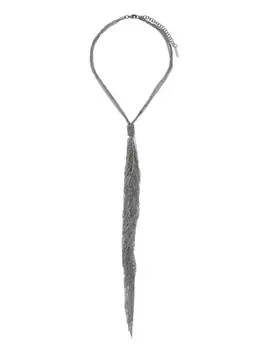 Peserico колье с драпировкой, серый