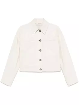 Peserico кожаная куртка, нейтральный