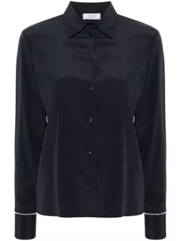 Peserico крепдешиновая рубашка, синий