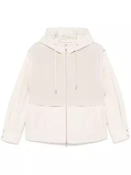 Peserico куртка с трикотажными вставками, серый