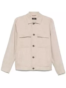 Peserico льняная рубашка, нейтральный