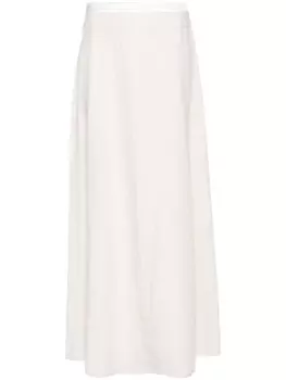 Peserico льняная юбка макси, нейтральный цвет