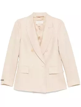 Peserico льняной пиджак, нейтральный