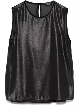 Peserico ламинированный топ, черный