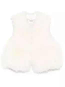 Peserico меховой жилет, белый