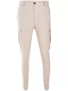 Peserico меланжевые брюки карго, серый