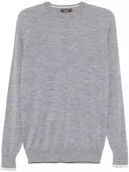 Peserico меланжевый свитер, серый