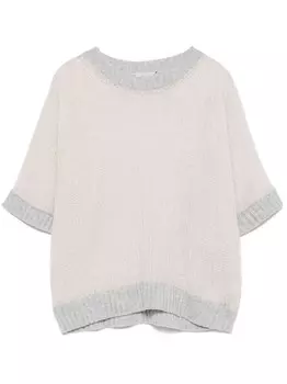 Peserico металлический свитер, нейтральный цвет