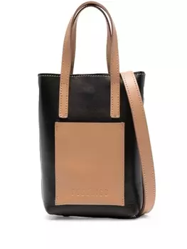 Peserico мини-сумка с тисненым логотипом, черный