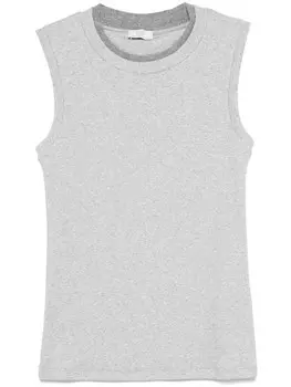 Peserico многослойный топ без рукавов, серый