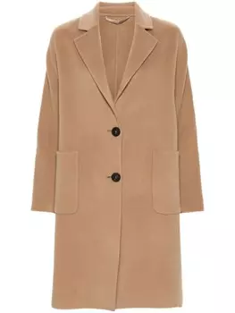 Peserico однобортное пальто, коричневый