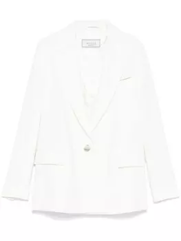 Peserico однобортный блейзер, белый