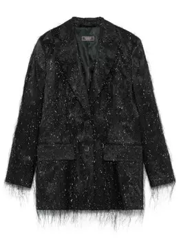 Peserico однобортный пиджак, черный