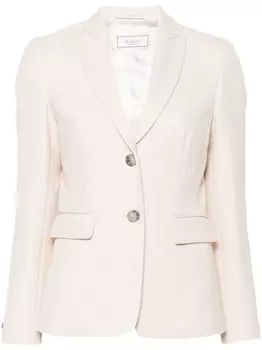 Peserico однобортный пиджак с заостренными лацканами, нейтральный цвет