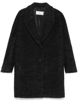 Peserico пальто из ткани букле, серый