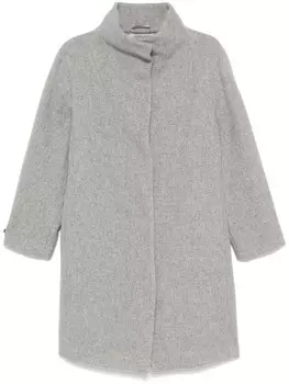 Peserico пальто с эффектом металлик, серый