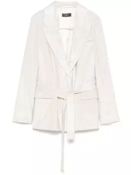 Peserico пиджак с люрексом, белый