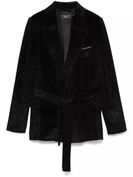 Peserico пиджак с люрексом, черный