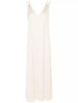Peserico платье миди с цепочкой, нейтральный цвет