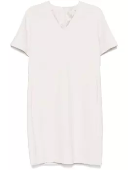 Peserico платье миди с V-образным вырезом, белый