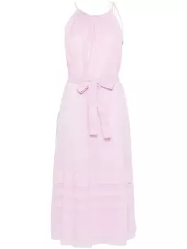 Peserico платье миди с вырезом халтер, розовый