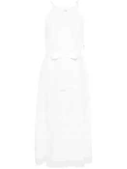 Peserico платье миди с вырезом халтер, белый