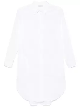 Peserico платье-рубашка длины миди, белый