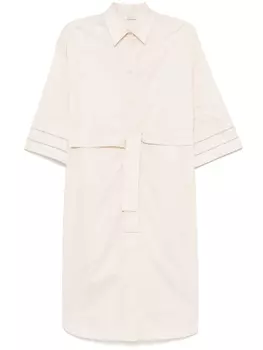 Peserico платье-рубашка с декором Punto Luce, нейтральный