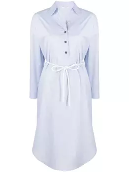 Peserico платье-рубашка с длинными рукавами, синий