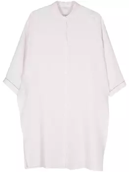 Peserico поплиновая рубашка с бусинами, нейтральный цвет