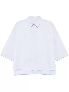 Peserico поплиновая рубашка, синий