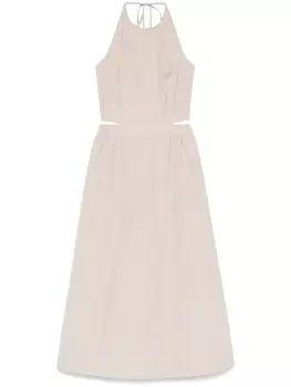 Peserico поплиновое платье макси, нейтральный