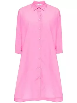 Peserico поплиновое платье-рубашка, розовый