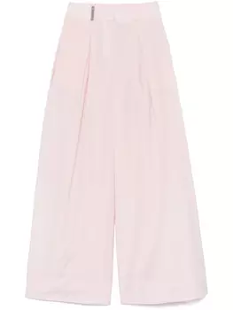 Peserico поплиновые брюки палаццо, розовый