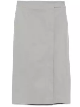 Peserico прямая юбка миди, серый